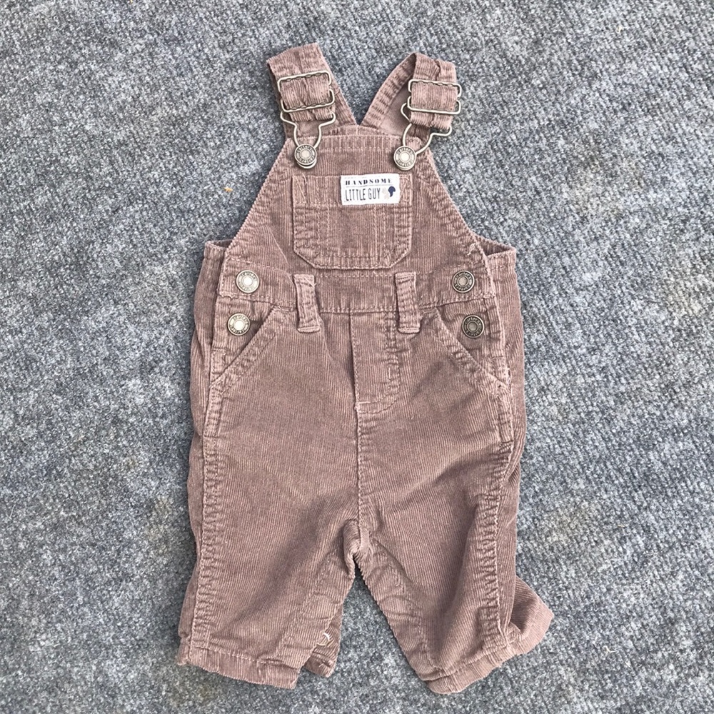 Carter’s Corduroy Brown Boy Overalls | Newborn